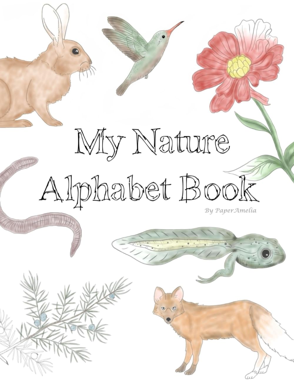 My Nature Alphabet Book Coloring Workbook for Kids: Nature Inspired Alphabet Pages for Children Ages 4-8