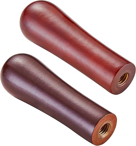 Mango de grifo de cerveza, grifo de madera de alta calidad, mango de estilo clásico rústico negro y marrón, rosca de 38 a 16 para la mayoría de