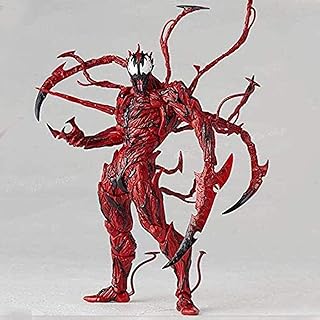 RONGYAOA Anime Red Venom Carnage Action Figure Superhero PVC Movable Figures Character Model Collectible Statue Toys Desktop Ornaments
