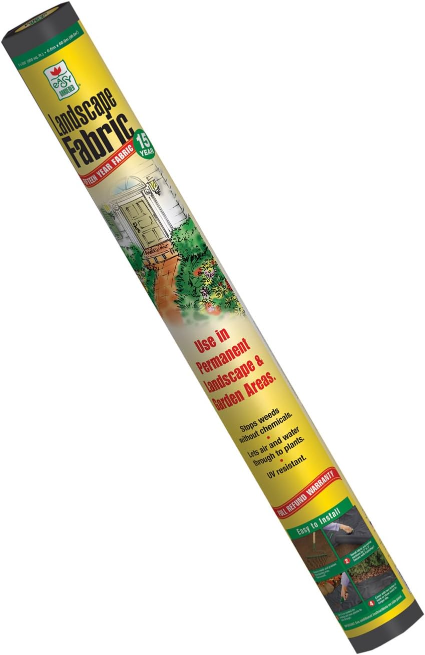 Easy Gardener 3-Foot by 100-Foot 5-year Weedshield Landscape Fabric