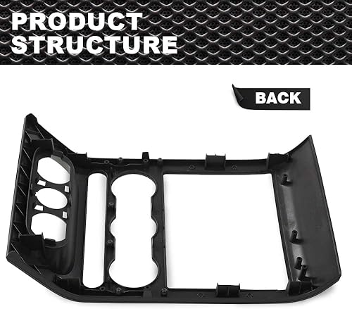 Miniatura 3 de Dash Radio Climate Bisel Central Panel Compatible con Ford F150 2004, 2005, 2006, 2007, 2008, Negro