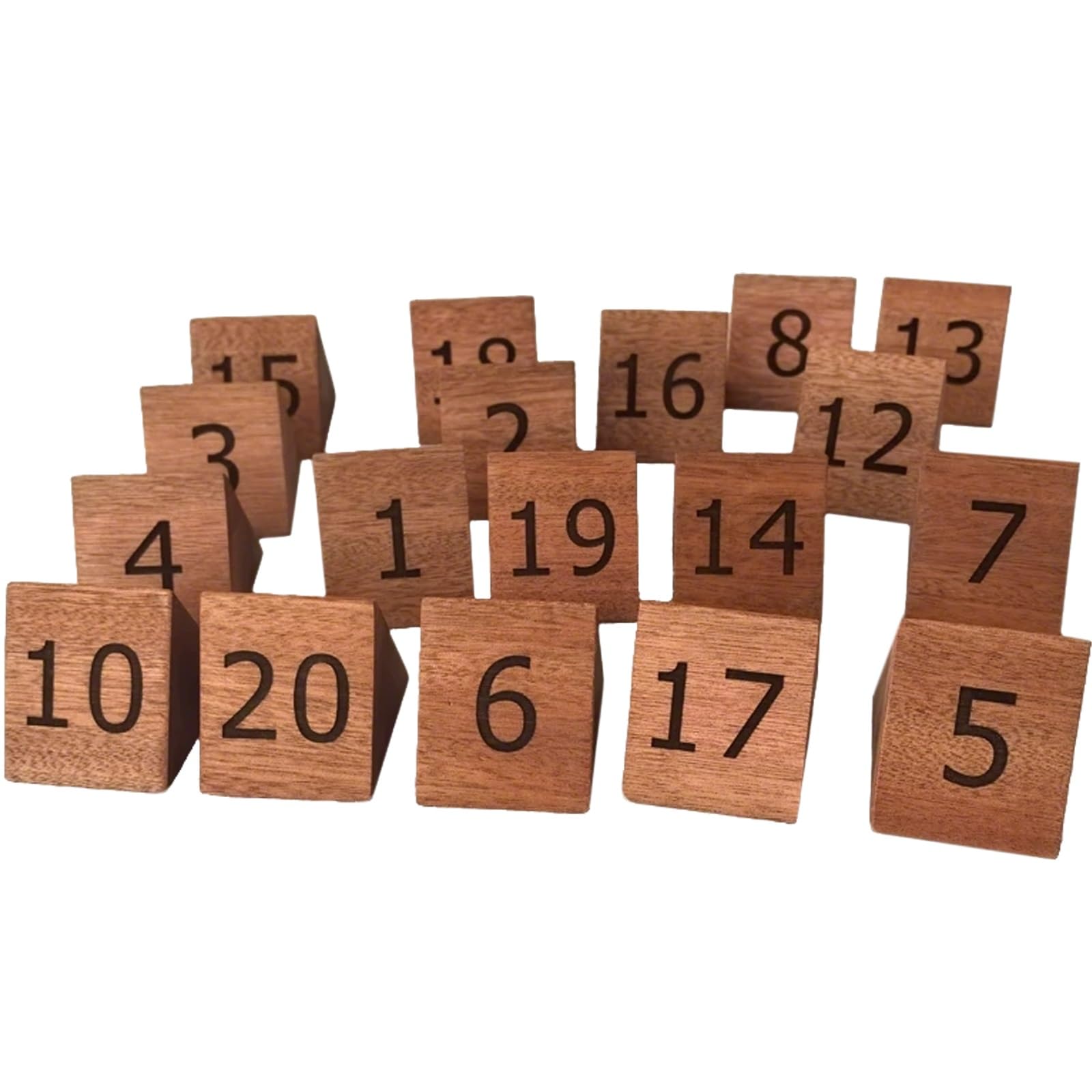 Numeri da tavolo rustici autoportanti in legno 1120 per matrimoni, fatti a mano su entrambi i lati, decorazione in legno scuro per ricevimenti eventi e tavoli per feste