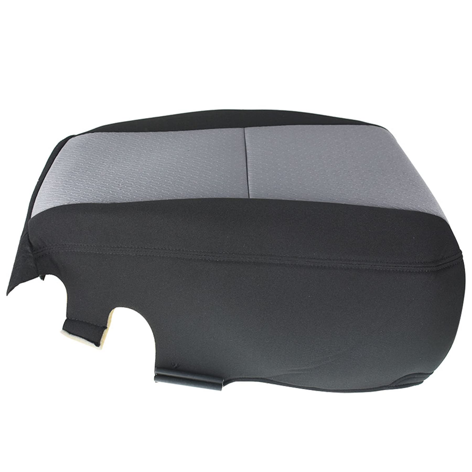 marddpair Black and Gray Driver Side Bottom Cloth Seat Cover Replacement for 2007-2014 Chevy Silverado 1500 2500HD 3500HD