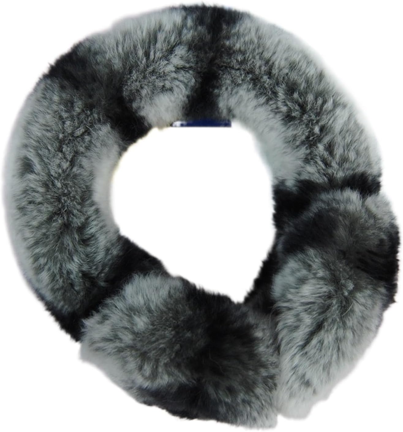 Cute Plush Rabbit Fur Earmuffs - Unisex Plush Ear Warmers for Winter (Blue)