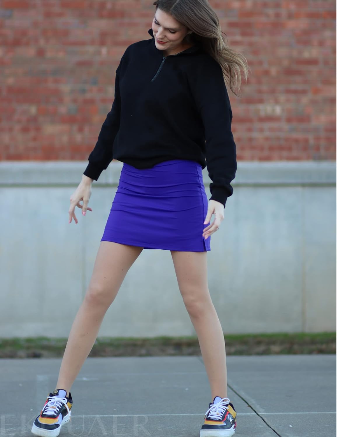 Ekouaer Women's Active Performance Skort Lightweight Skirt for Running Tennis Golf Workout Sports - Image 8