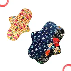 Kit Absorventes ecológicos reutilizável 2 noturno 1 normal Circulare