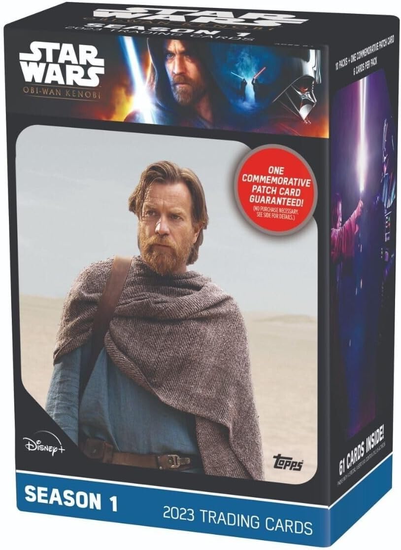 Star Wars OBI-WAN Kenobi Trading Card Box, 60 Cards (10 Packs of 6)