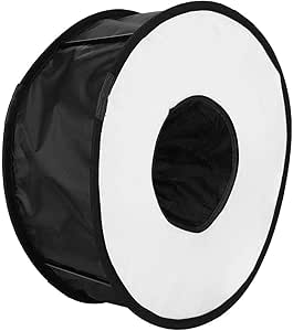 Amazon.com : Diffuser Softbox Universal Round Foldable Shoot Macro ...