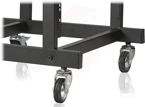 Miniatura 5 de GRIFFIN Soporte de carrito de montaje en rack y plataforma mezcladora superior 25U (serie Studio-XPRO Steel) - Soporte para cabina de música rodante