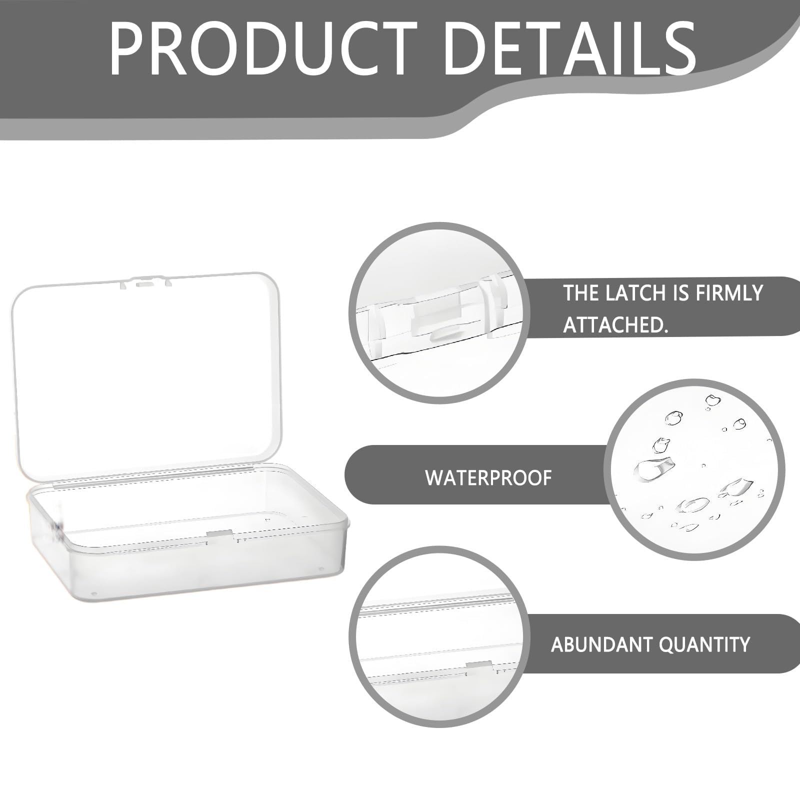 aieieii 18 PCS Playing Card Case, 10.5x7.5x2.5cm Playing Card Box Easy-Carry Handle Clear Trading Cards Storage Box - Image 3
