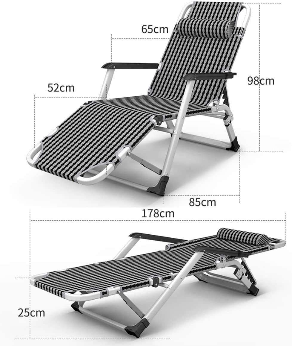 Sun Lounger Garden Chairs Recliner Chairs with Cushion Sun Lounger Reclining Chair Lounge Chairs Folding Adjustable for Outdoor Patio Pool Side Yard Beach Max.200kg