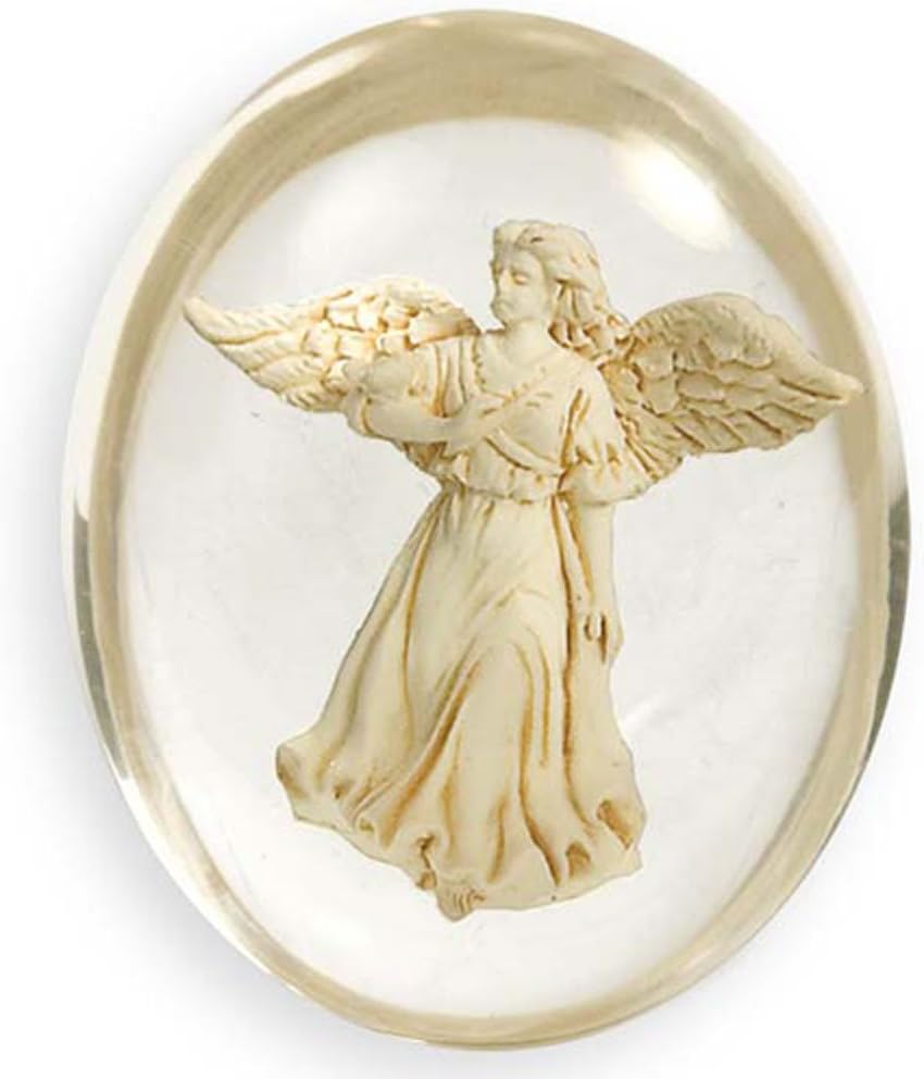 AngelStar 8706 Healing Angel Worry Stone, 1-1/2-Inch, White