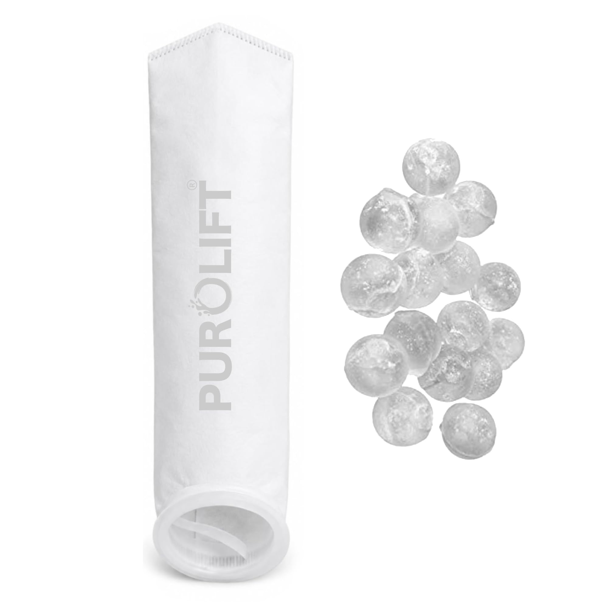 Filter Bag for Water Tank with 10pcs Antiscalant Balls, 5 Micron Sediment Filter for Overhead Water Tank & 20 Inch Big Blue Housing | Reusable Cartridge for Sand, Dirt, Silt, Mud & Rust-image-41