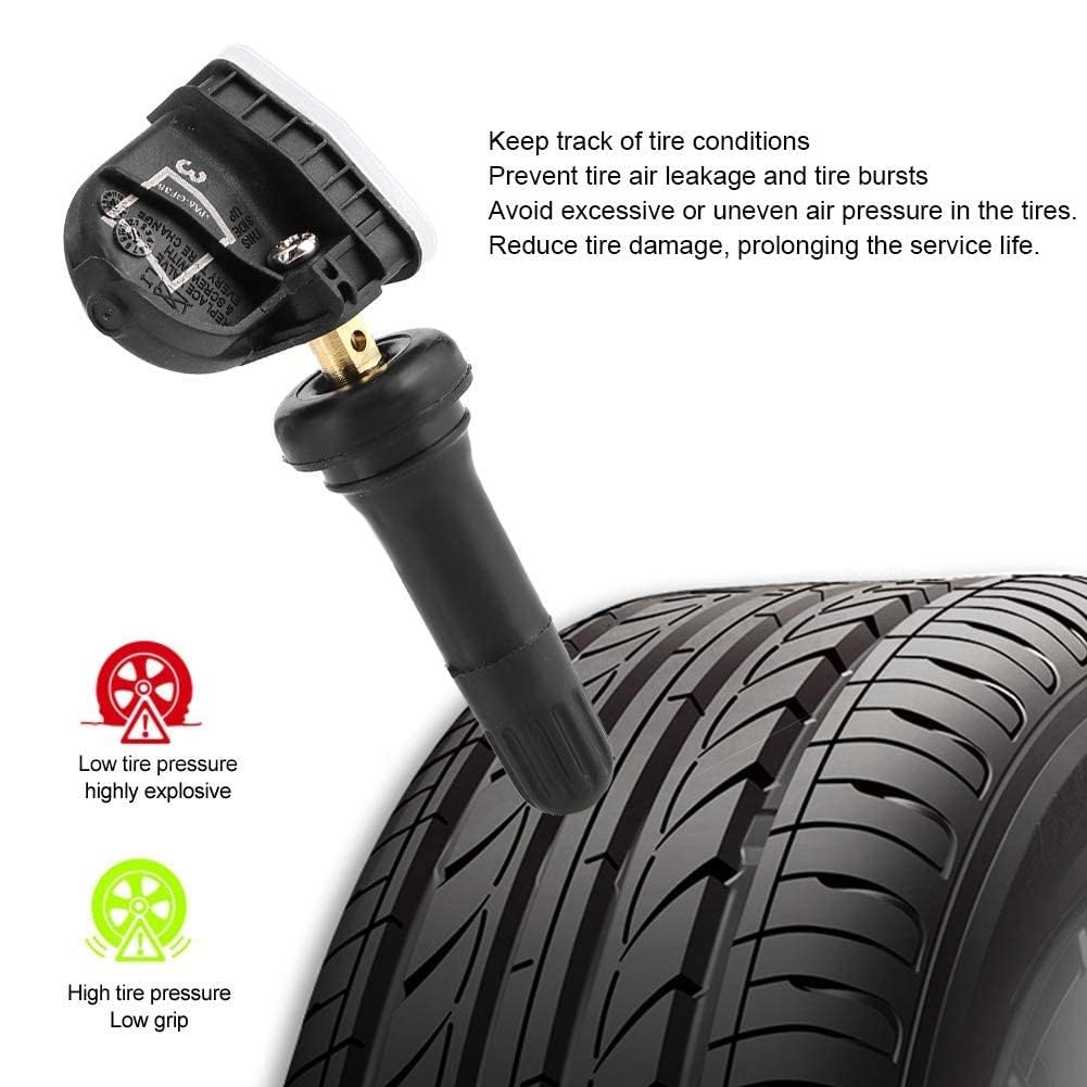 4 Stück TPMS Pressure Sensor, RDKS Reifendrucksensor und Kontrollsystem, Reifendruckkontrollsensoren 2036832 Passend für Ecosport/Fiesta/Focus Reifendruckkontrollsystem