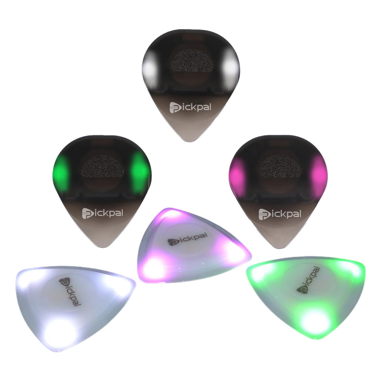 2 set di 6 plettri luminosi per chitarra, colorati, ideali come regalo per prestazioni