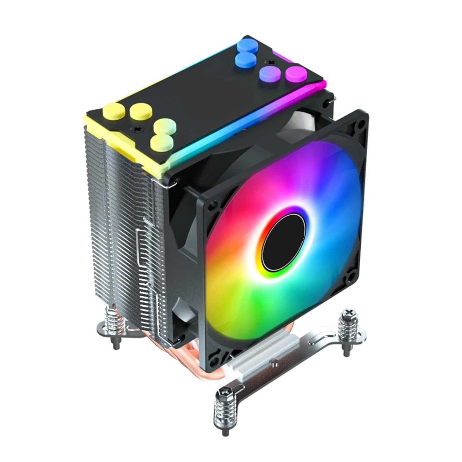Refroidisseur de processeur 90mm PWM pour socket Intel LGA 1700 1200 et noir
