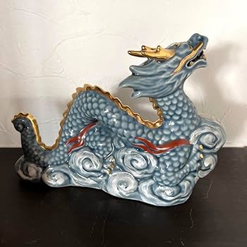 九谷焼　陶幸 鼠　置物　福禄寿 九谷焼 12号福助 青九谷 布団付 九谷焼マルヨネ 陶芸窯和陶房