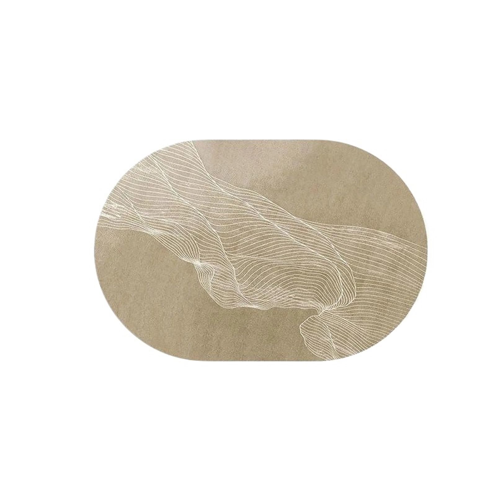 Oval Table Mats Plates Placemat Oval Table Place Mats Desk Cup Coaster Dining Supplies Home Decor(Color4)