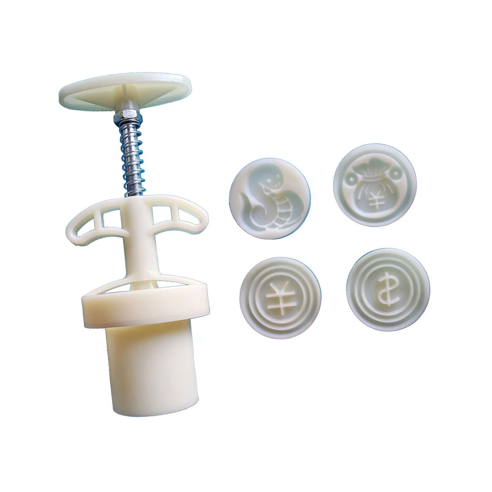 MICFENY 3D Snake Money Dessert New Year Festival Dessert Maker Cookie Stamp Hand Pressure Dessert Baking Tool