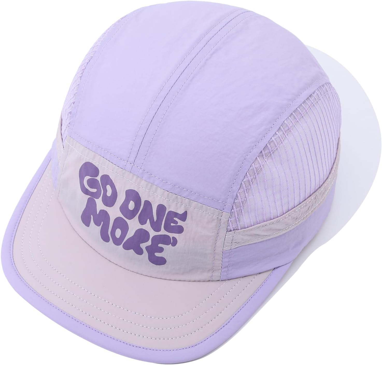 Mesh 5 Panel Baseball Cap Summer Short Brim Hats for Men Women Breathable Lightweight Dad Hat Umpire Cadet Cap