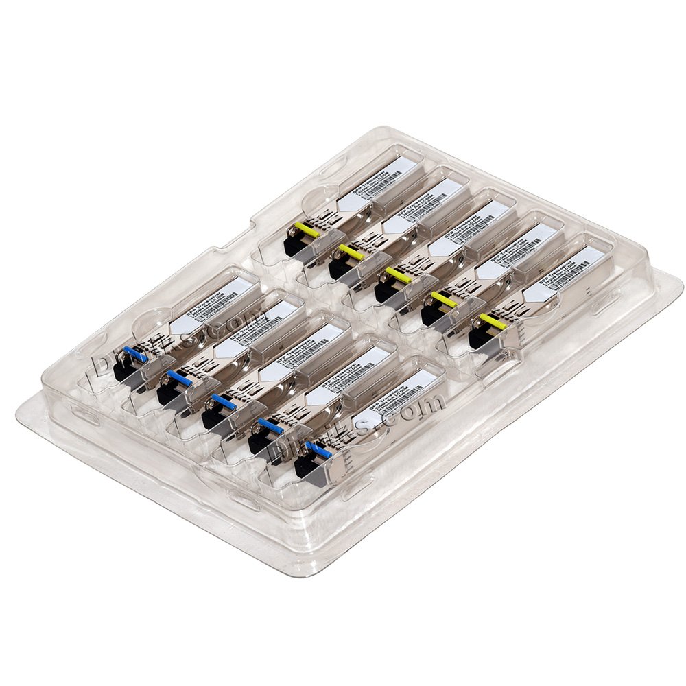 120km SFP BiDi 1G LC (Bi-Directional, WDM, 1.25Gbps, 120 km) DOM/DDM/DDMi LC (GLC-BX-D, GLC-BX-U, D/U, A/B, 1490/1550) Transceiver. (lot= 1 Pair [2 modules])