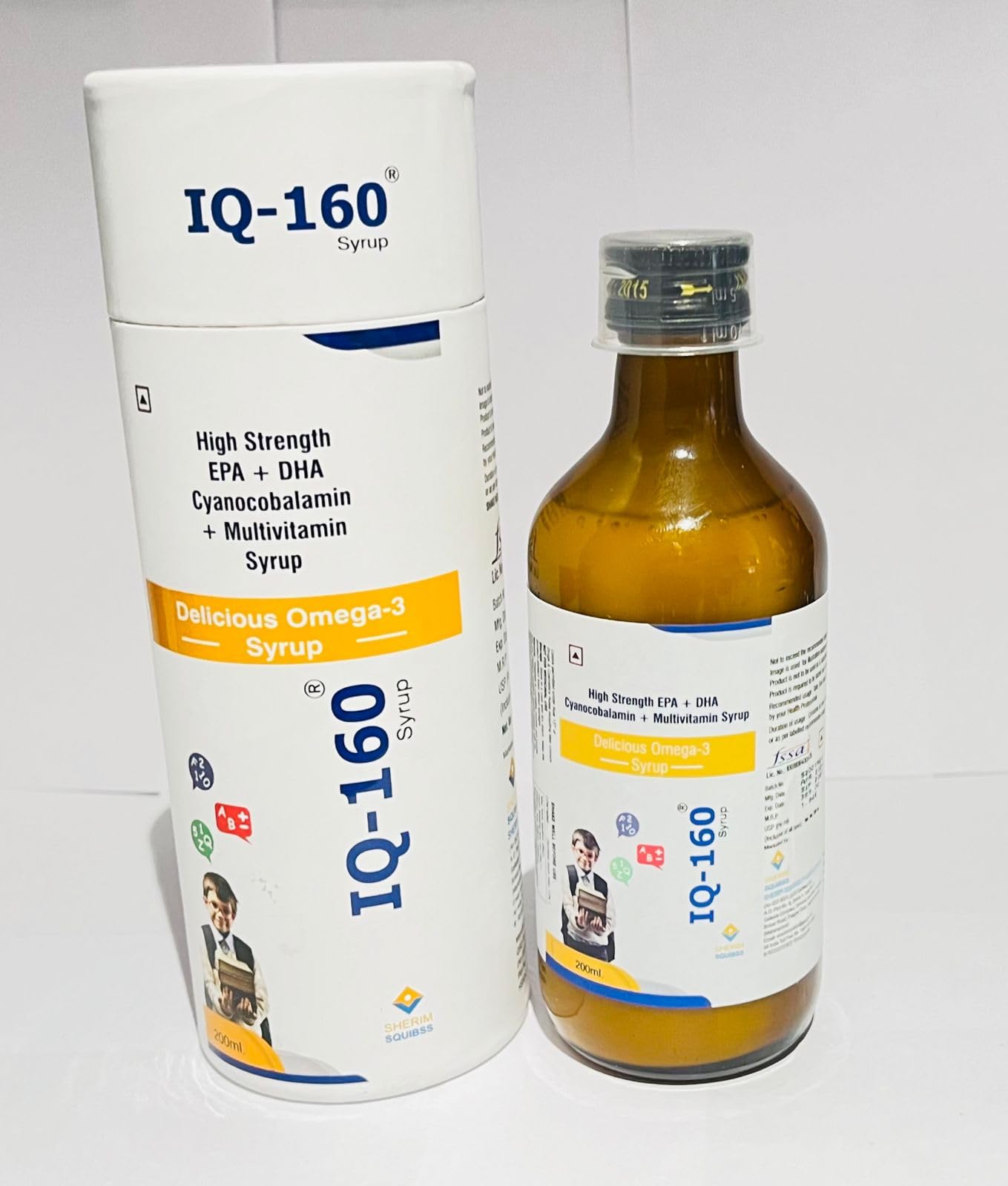 Sherim Squibss Private Limited IQ 160 Syrup (B07NBHMG34) Amazon Price History, Amazon Price Tracker