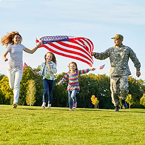 American Flag 3X5 Outdoor Heavy Duty - American Flag Nylon Us Flags 3X5 Outdoor,Embroidered Stars And Sewn Stripes American Flags Outside Hanging Weatherproof Standard American Flag #TOP7