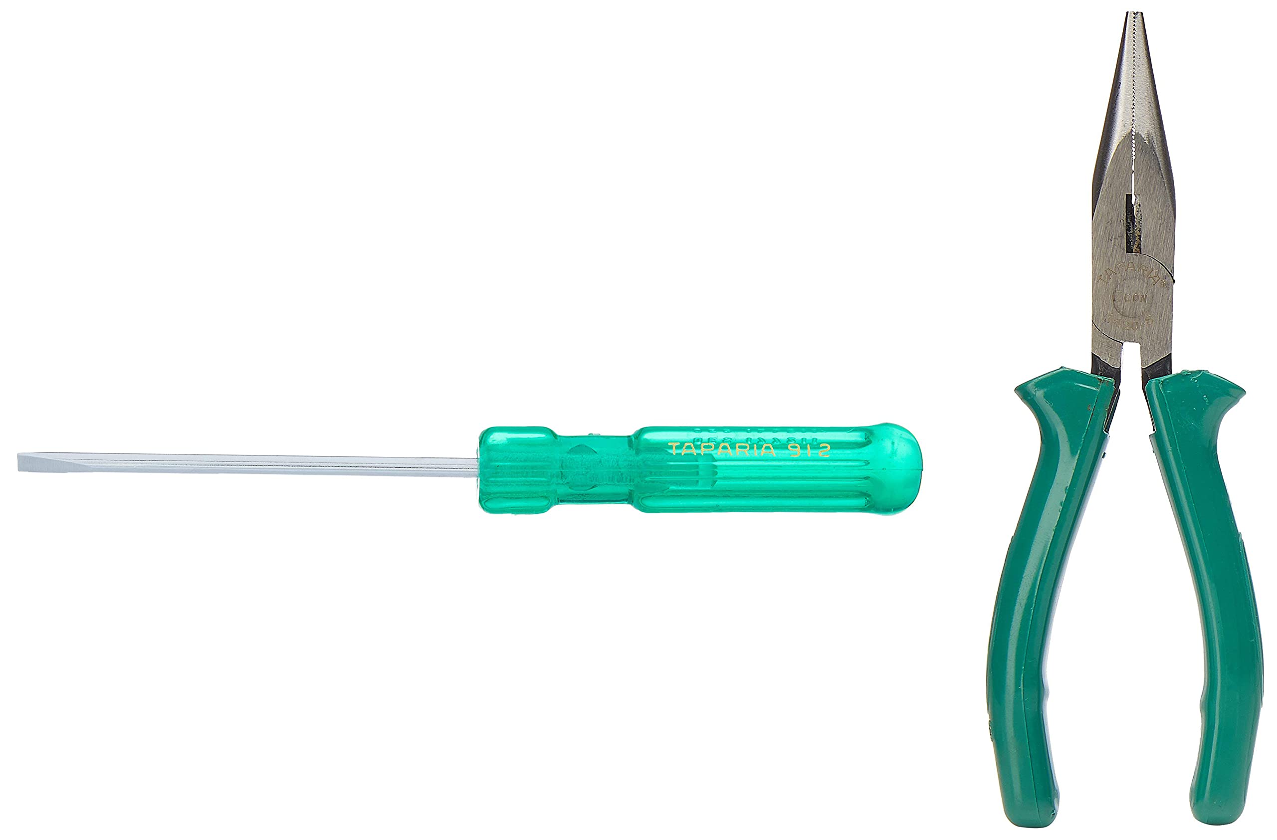 Taparia 912 Steel (3.5 x 0.5mm) Flat Tip Screw Driver (Green and Silver) & 1420-6 Econ-Series Long Nose Plier (B09SQGCPGW) Amazon Price History, Amazon Price Tracker