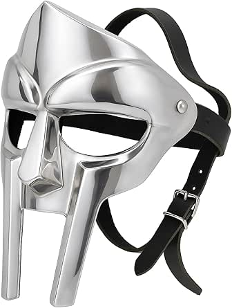 Amazon.com: MF Doom Mask, Medieval Roman Gladiator Viking Armor Mask ...