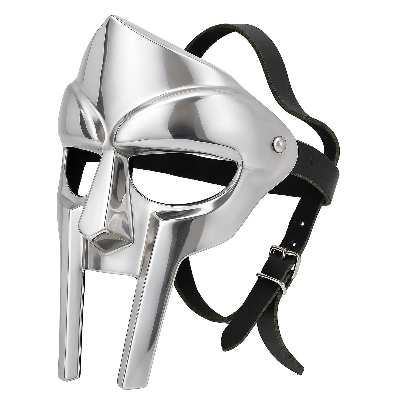 MF Doom Mask, Medieval Roman Gladiator Viking Armor Mask, Maximus Metal Helmet, mf doom Mad-Villian Face Mask, Ideal For Fanstasy Costume Party, Cosplay, Masquerade & Halloween.