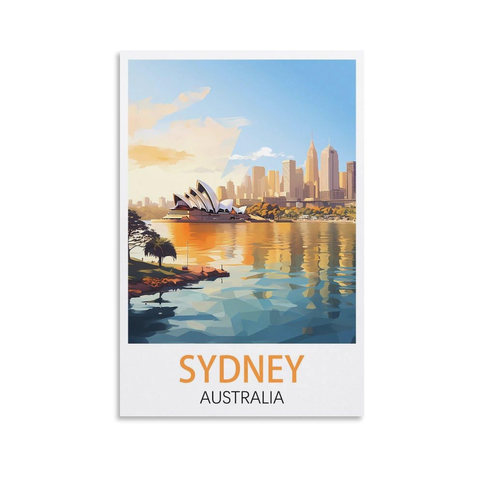 EZMLFA Diamond Painting Kits for Adults,Sydney Australias 5D Diamond Painting Kit for Adults Beginners, DIY Full Round Drill Gem Art Kits for Home 40x40cm