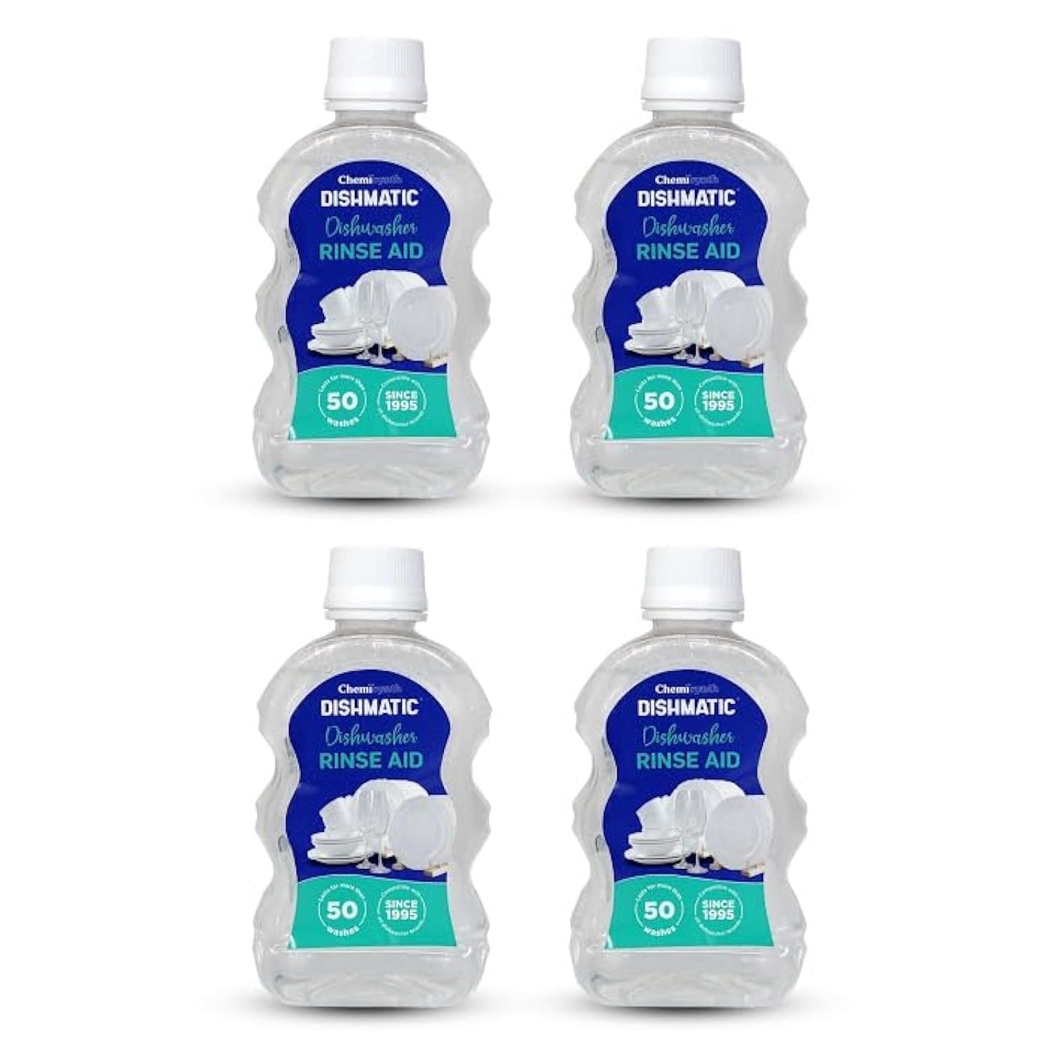 Dishmatic Dishwasher Rinse Aid (250 ml X 4 bottles), Automatic Dishwashing Liquid Regular Combo Pack for Sparkling Clean Dishes Compatible with All Dishwashers-picture-27