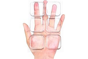 Clear Cabinet Bumpers for Wall Protection (6-Pack)