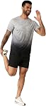 Men's Athletic T-Shirts Breathable Quick Dry Crewneck Short Sleeve T-Shirt Gym Workout Tees Activewear Homme M-2XL