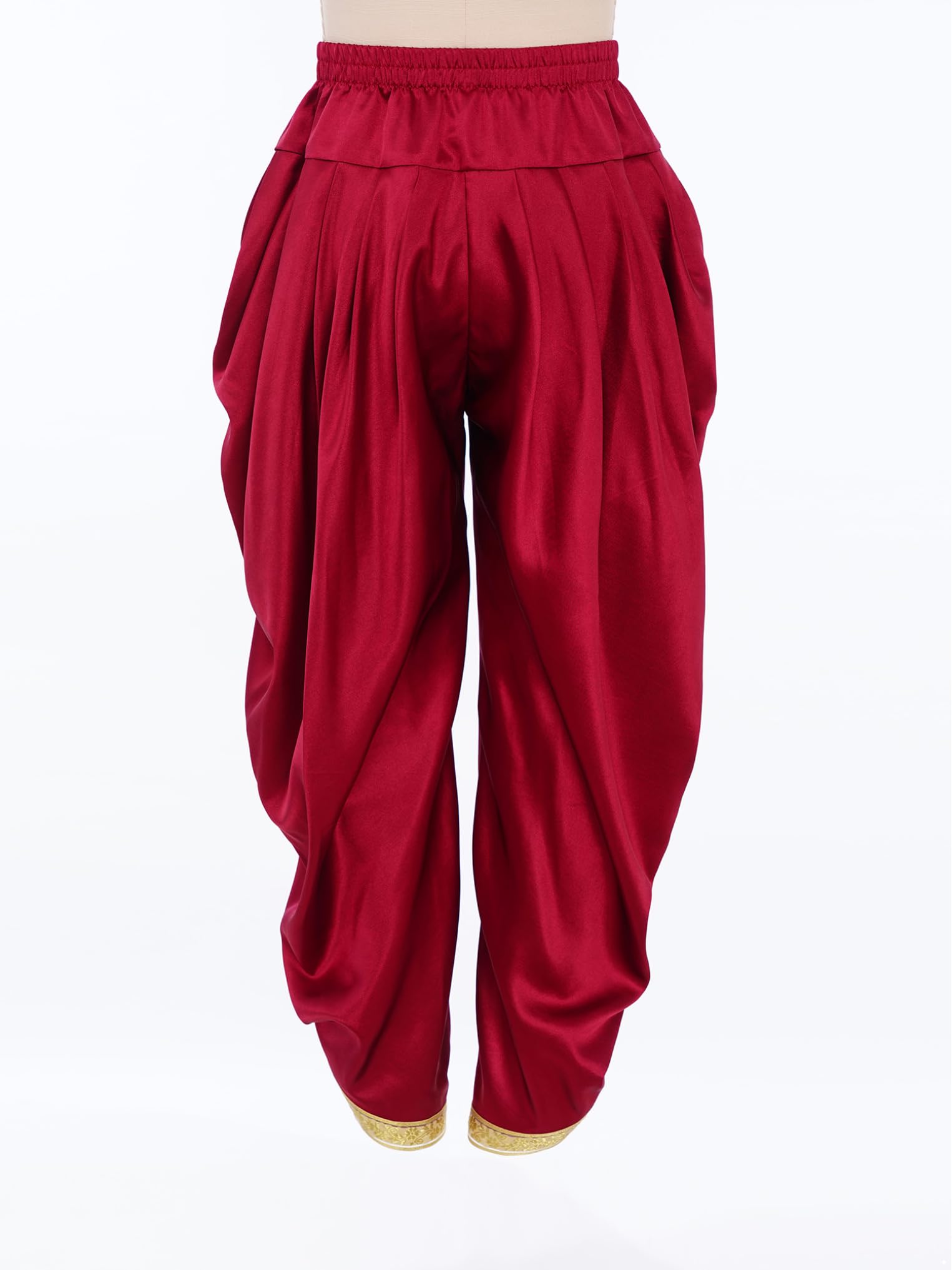 Kaerm Ragazzi Ragazze Pantaloni Dhoti Indiano in Raso Pantaloni Larghi Tradizionali per Feste Carnevale Halloween Pantalone da Danza Moderna Ballo Latino Dancewear