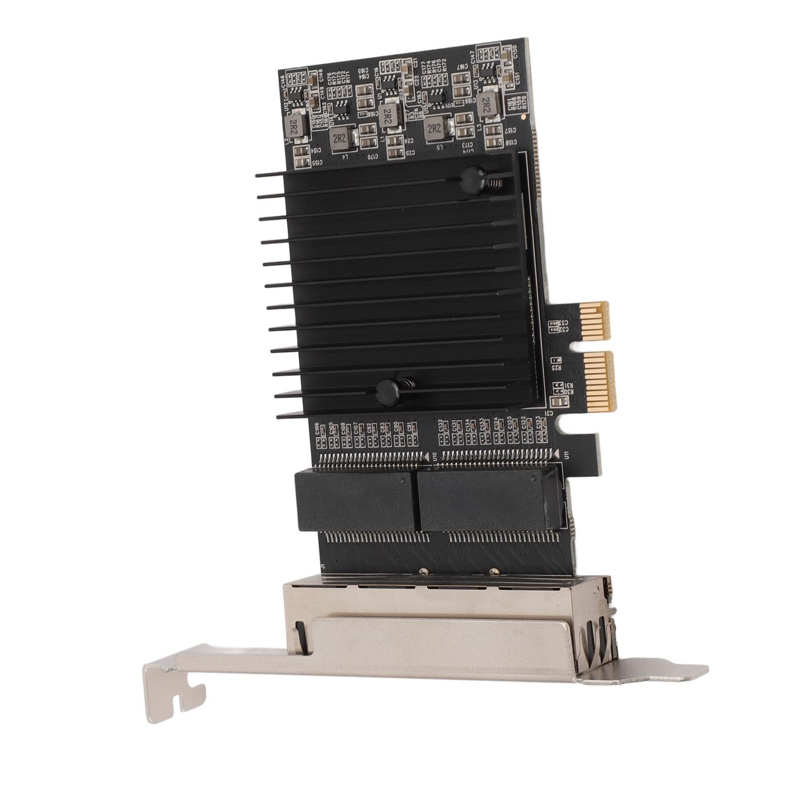 Carte Réseau Gigabit Ethernet, PCIe1X 10, 100, 1000 Mbps Gigabit Ethernet PCI Express, Adaptateur Réseau PCIE, Carte Réseau, Carte Ethernet pour PC, avec 4 Ports
