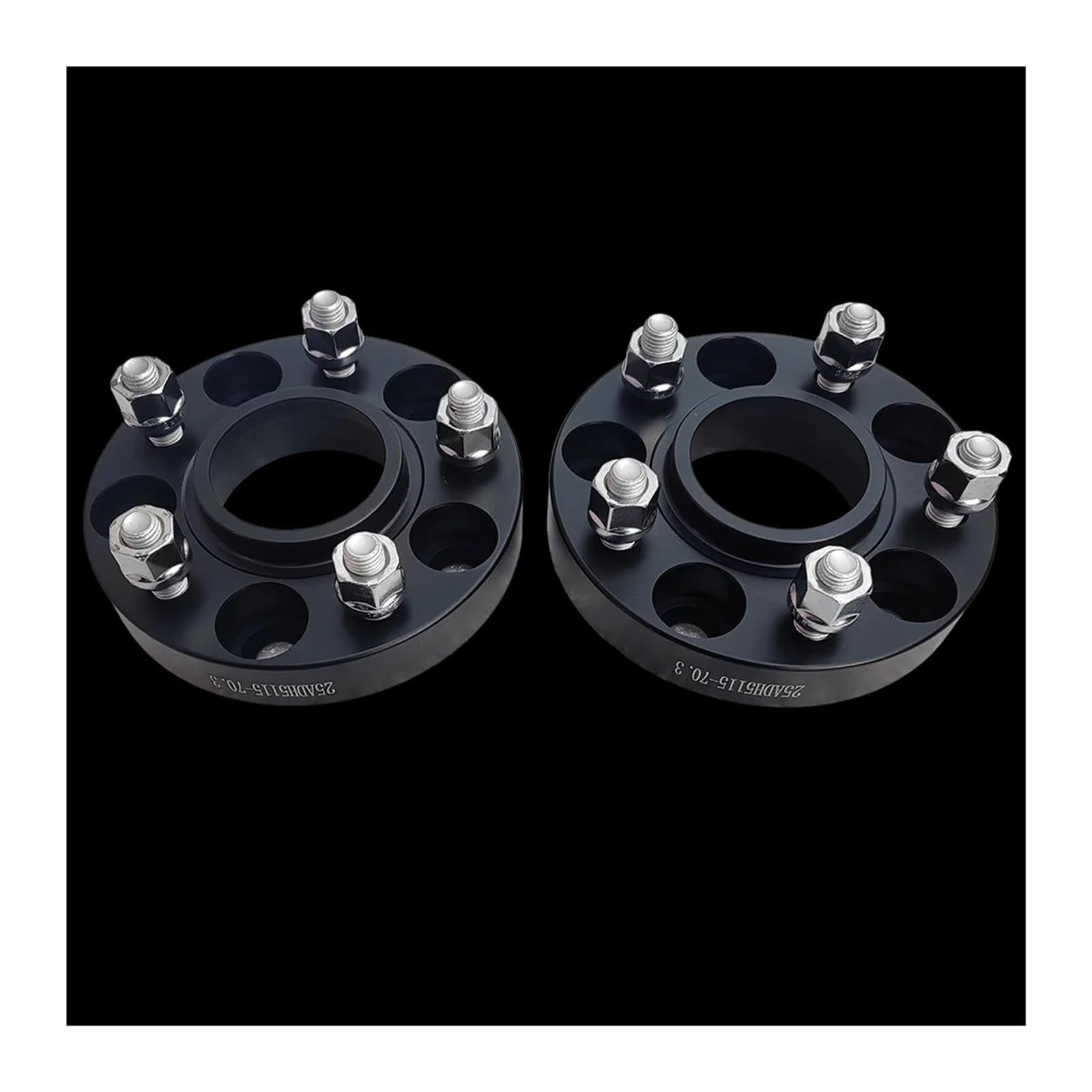 distanziali auto Distanziatore Per Auto In Alluminio | Materiale 6061T6 Distanziale ruota in alluminio Distanziale ruota(30mm Black)
