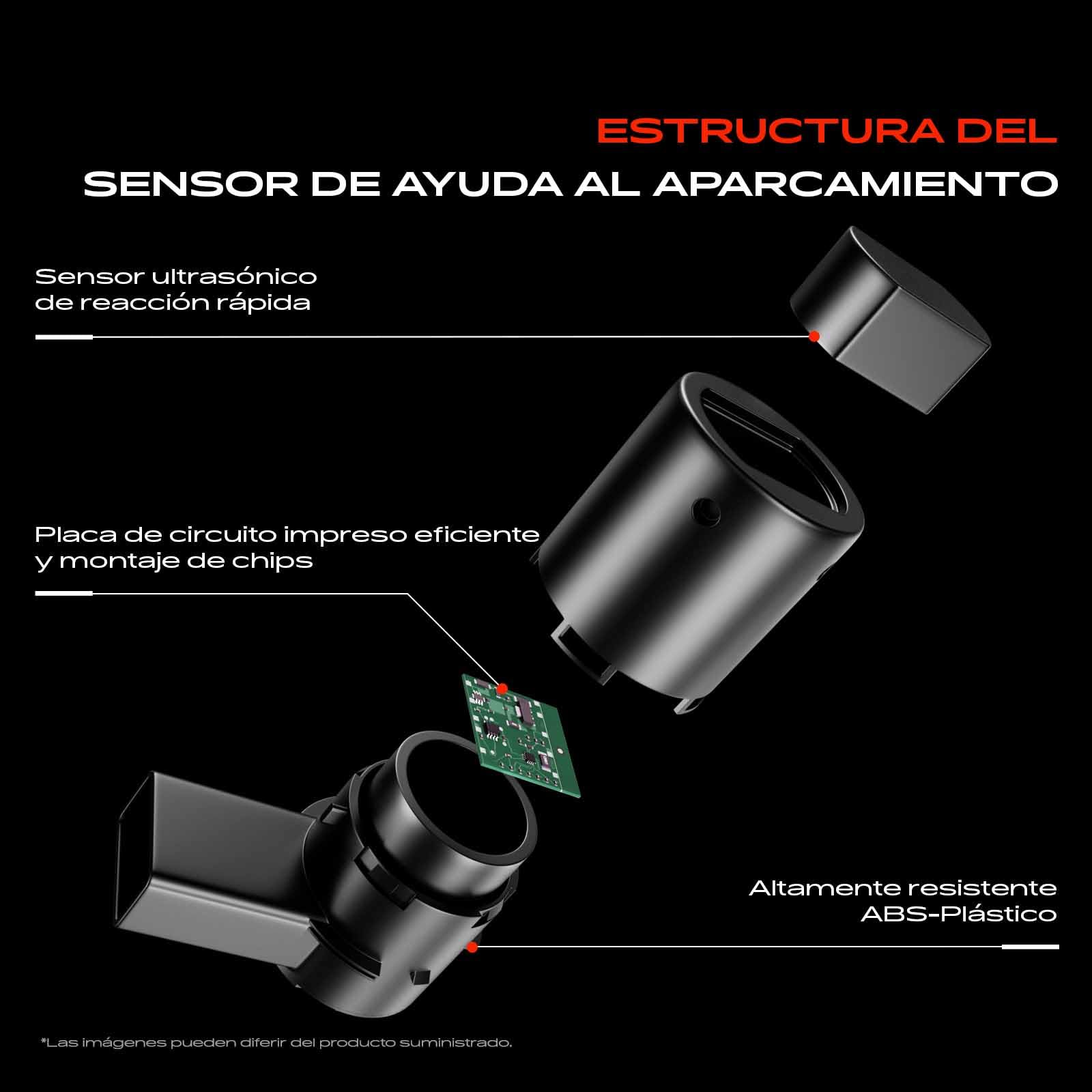 Frankberg 4x Sensor de aparcamiento PDC Trasera Compatible con 147 937 1.6L 2001-2010 156 932 1.6L 1997-2005 156 Sportwagon 932 1.6L 1997-2006 159 939 1.7L 2005-2012 Replace# 735393479