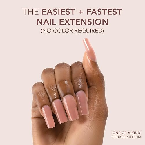 Miniatura 10 de Kiara Sky Cover Gelly Tips  Extensiones de uñas de gel suave preformadas  Ataúd mediano - Cielo vainilla