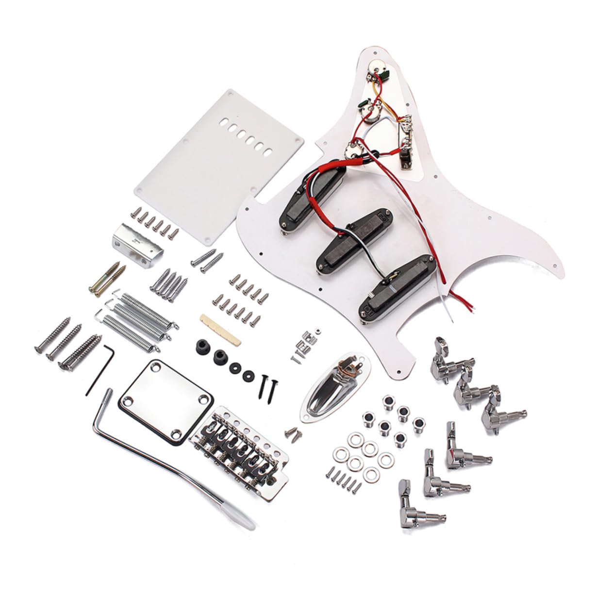 SUPVOX Complete Electric Guitar Kit Diy Guitar Building Kit Bridge Full Accessories