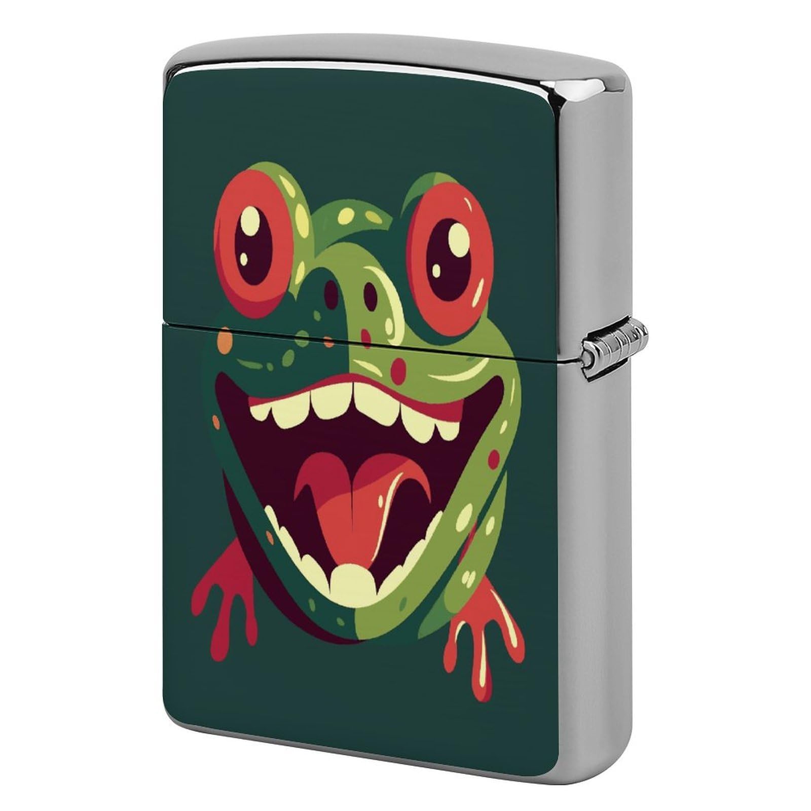 Fekiloot Style Frog With Mouth Open Lighter Case Cover Lighter Holder