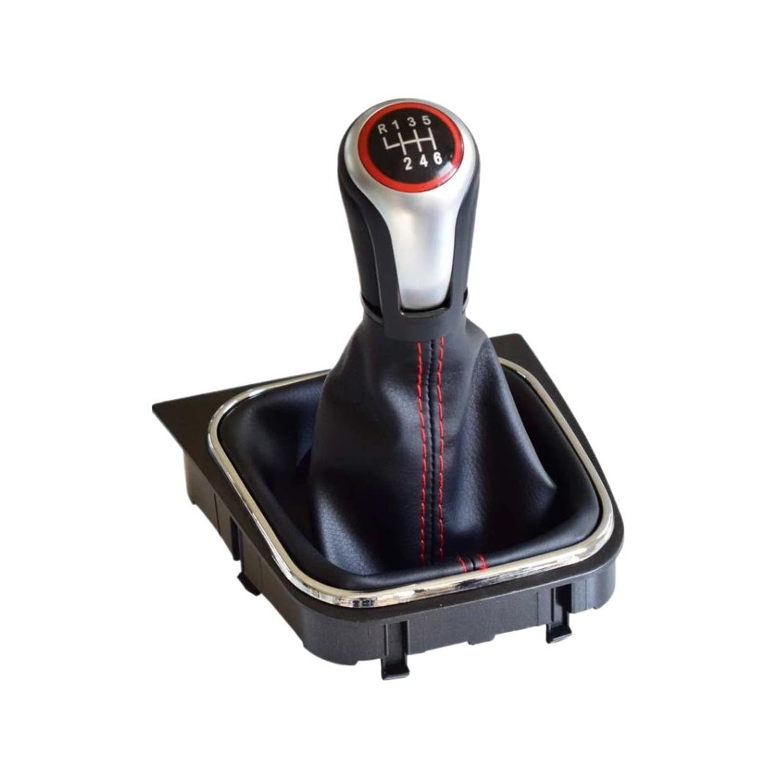 MKGKACVCPT Gear Shifter Knob for Golf 5 MK5 for Golf 6 MK6 for Jetta MK3 for Scirocco III 137 138 for EOS 1F7 1F8 Performance Stylish Shift Lever Knob 1X Shift with Gaitor(6Speed-Boot)