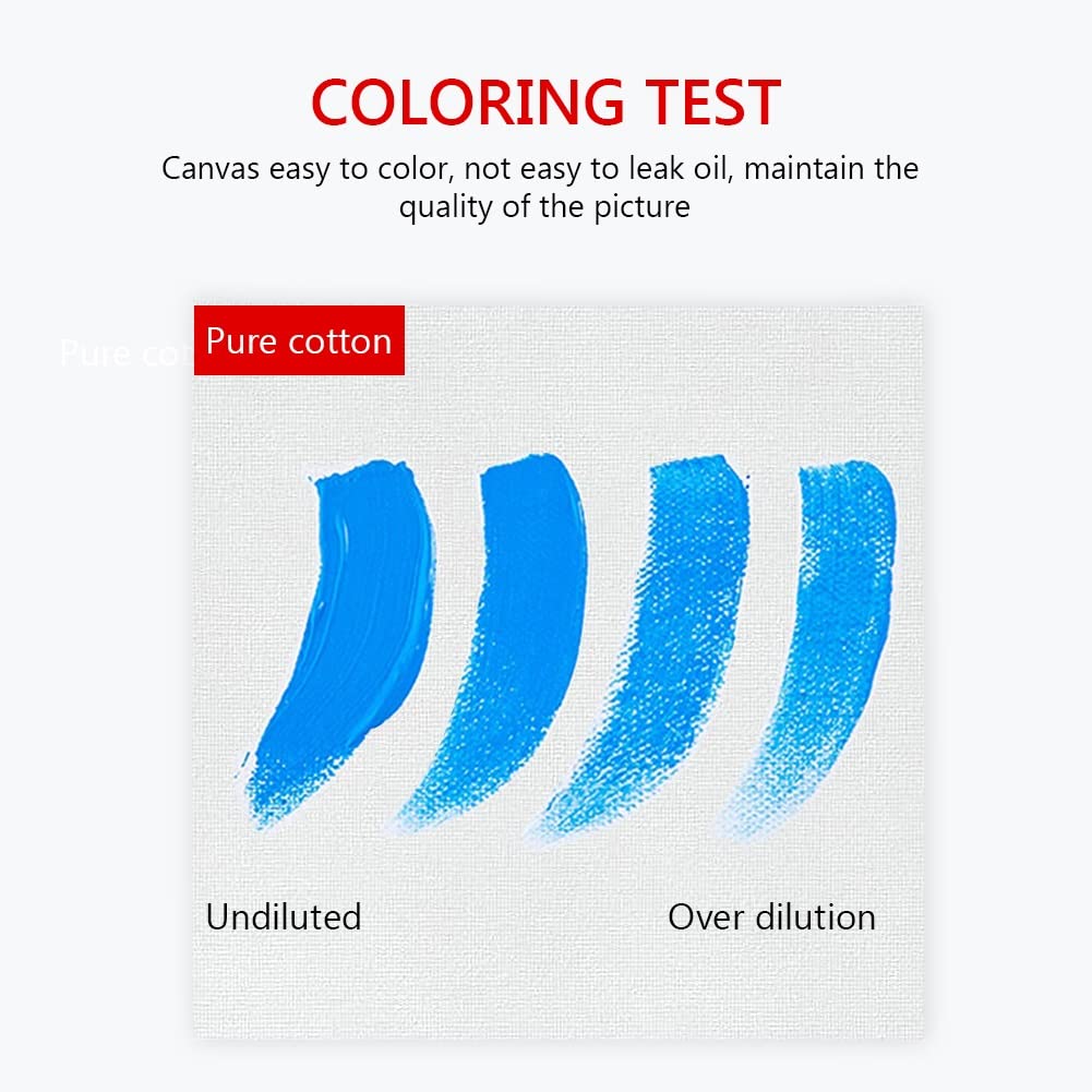 24pcs Multiple Bianco Square Artist Artista Canvas Board per Pittura ad olio Acrilico Tavola di tela cotone acrilico per il disegno