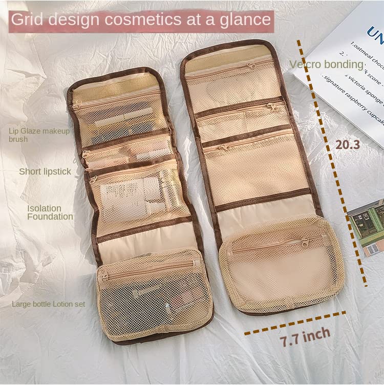 Miniatura 4 de Bolsa de cosméticos Kawaii linda para mujer, bolsa de maquillaje de viaje, bolsa organizadora de maquillaje, bolsa colgante para artículos de