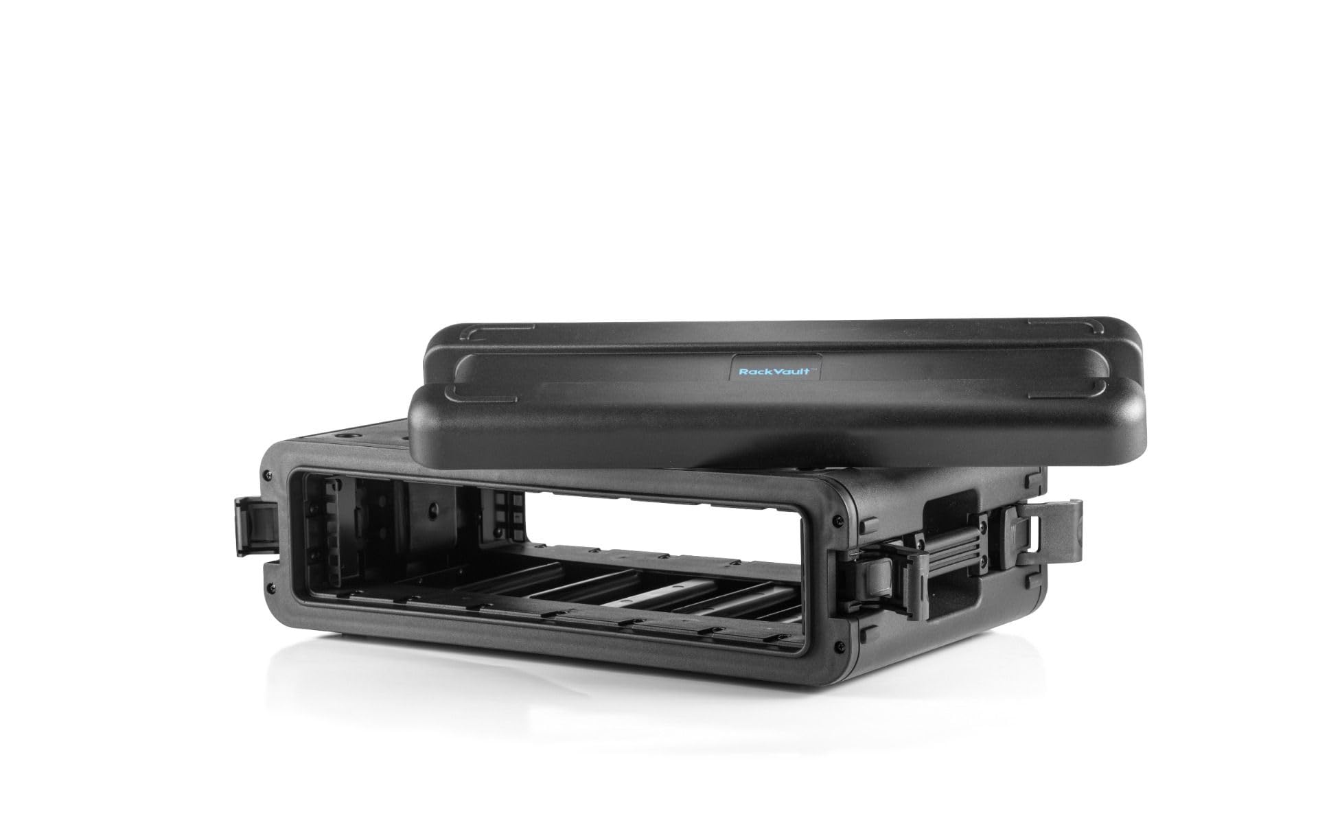 RackVault - twarde etui Audiorack - 19 cali - 2U - 300 mm | Obudowa Rackmount | Do zastosowań przemysłowych i AV/muzycznych | Czarny, czarny, 19 Zoll x 2U x 300 mm, Walizka