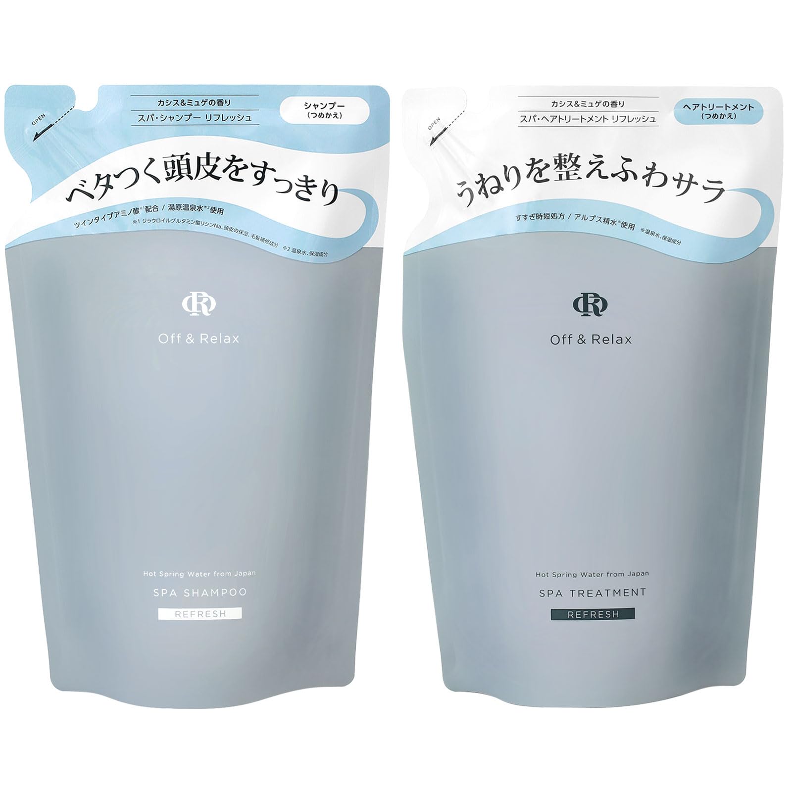 Amazon | Off&Relax OR スパ・シャンプー トリートメントセット 詰替え