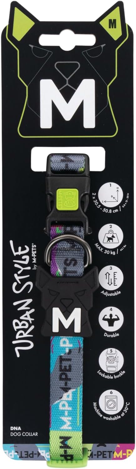 M-Pets Urban Style Dna Boyun Tasması (M)
