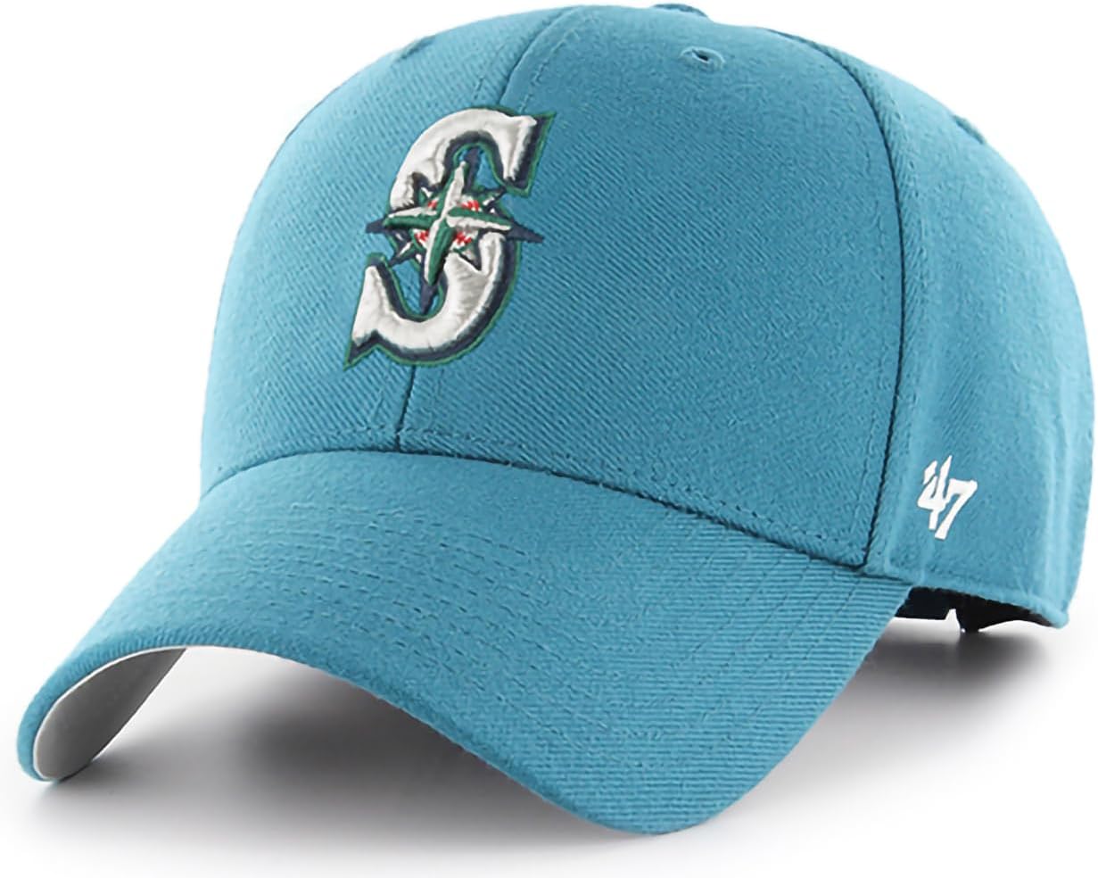 47 Brand MLB Alternate Color Primary Logo MVP Adjustable Structure Baseball Cap Hat, Adult One Size Fits All