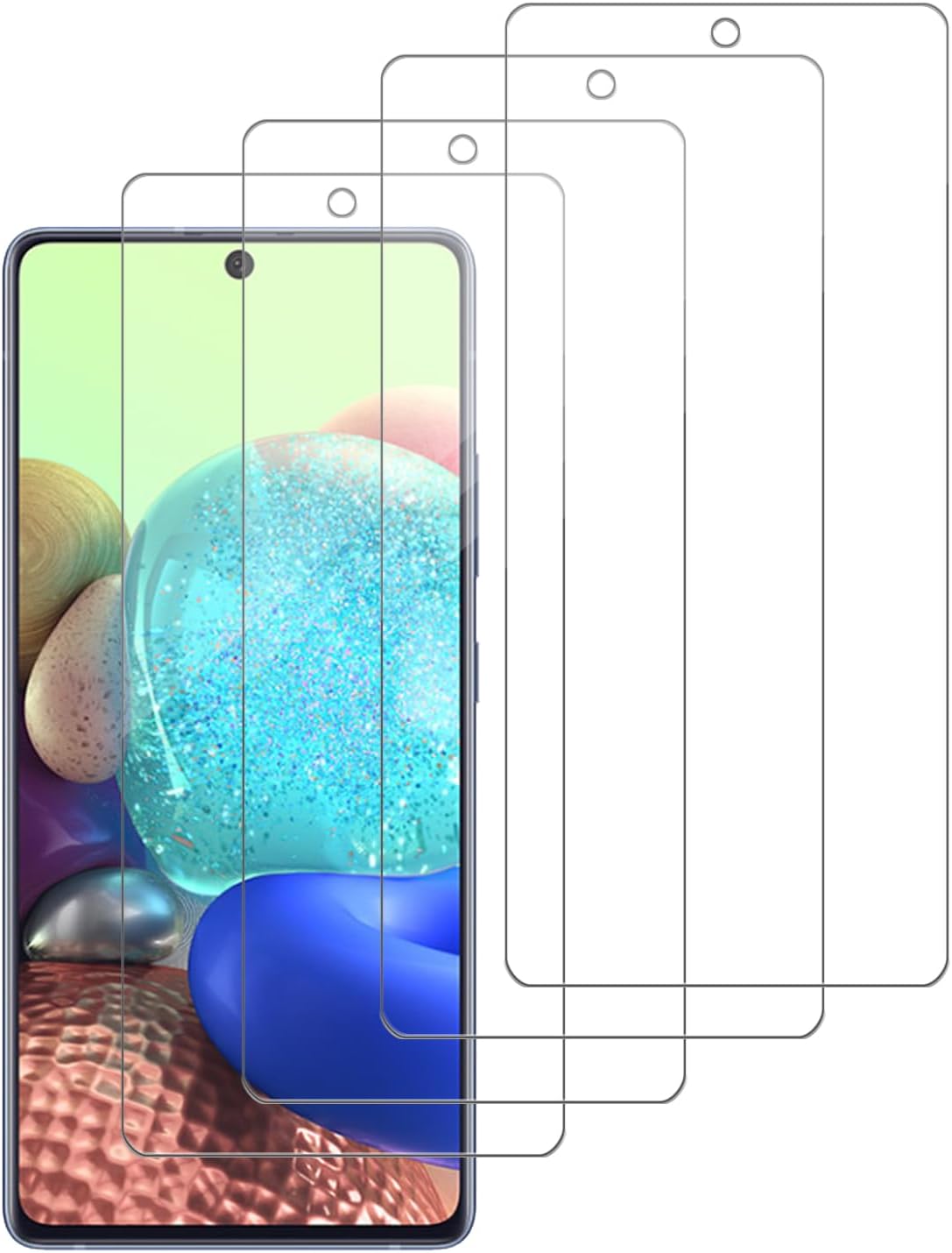 4 Pack Glass Screen Protector for Samsung Galaxy A71 5G