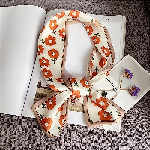 QTMY 2 Pack Purse Scarf for Bags Silk Head Scarf for Hair Handbag Women Scarfs Band Hair Neck Scarves Fashion Gifts,064